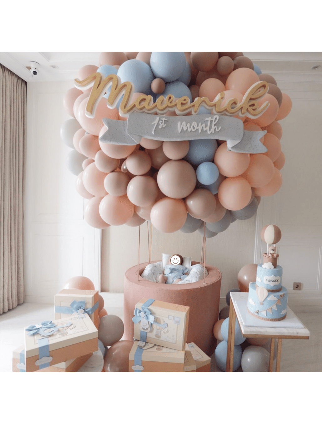 Hot Air Balloon with Styrofoam Basket